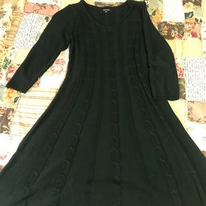 Long Sleeve Wool Maxi Dress